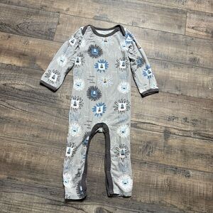 Bestaroo Gray Blue Baby Snug Fitting Jumpsuit 12-18 Months